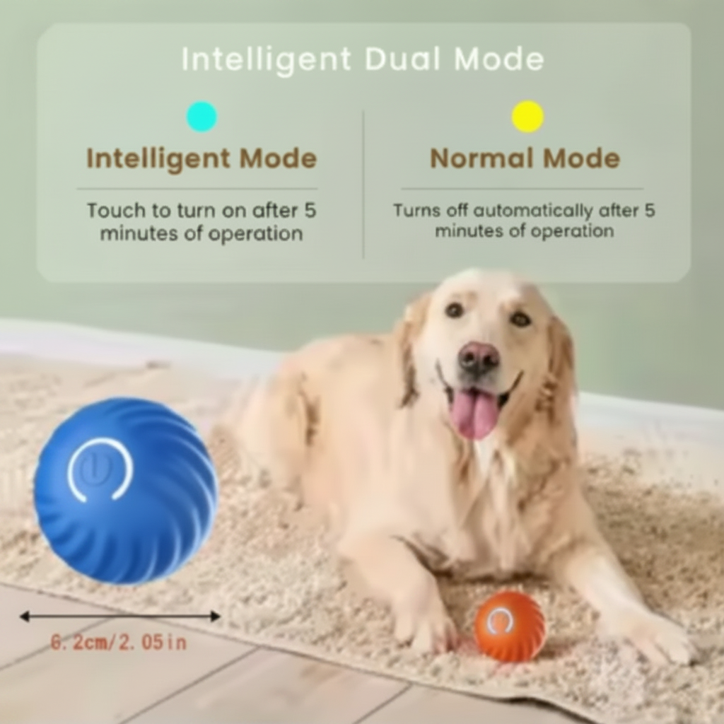 RollPaw — Motion-Activated Self-Rolling Dog Ball
